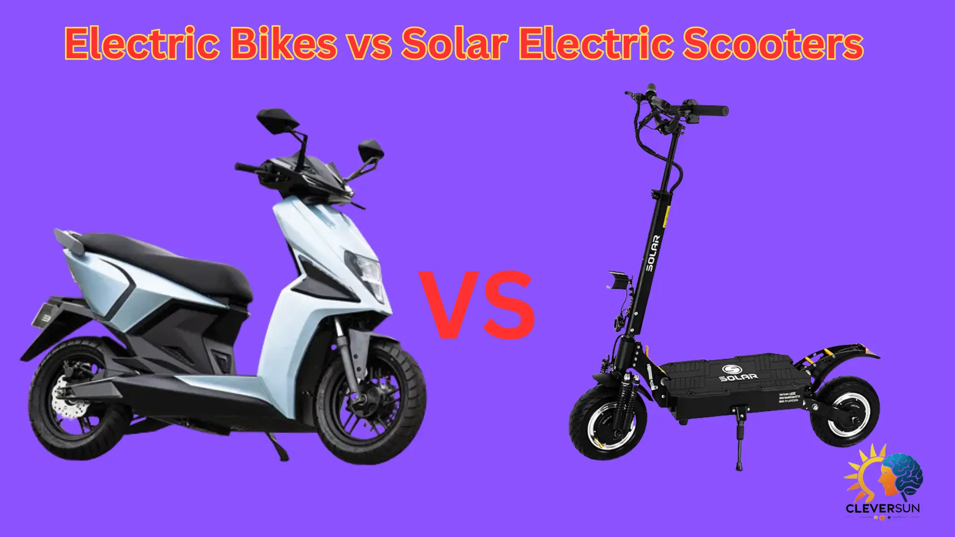 Electric Bikes vs Solar Electric Scooters